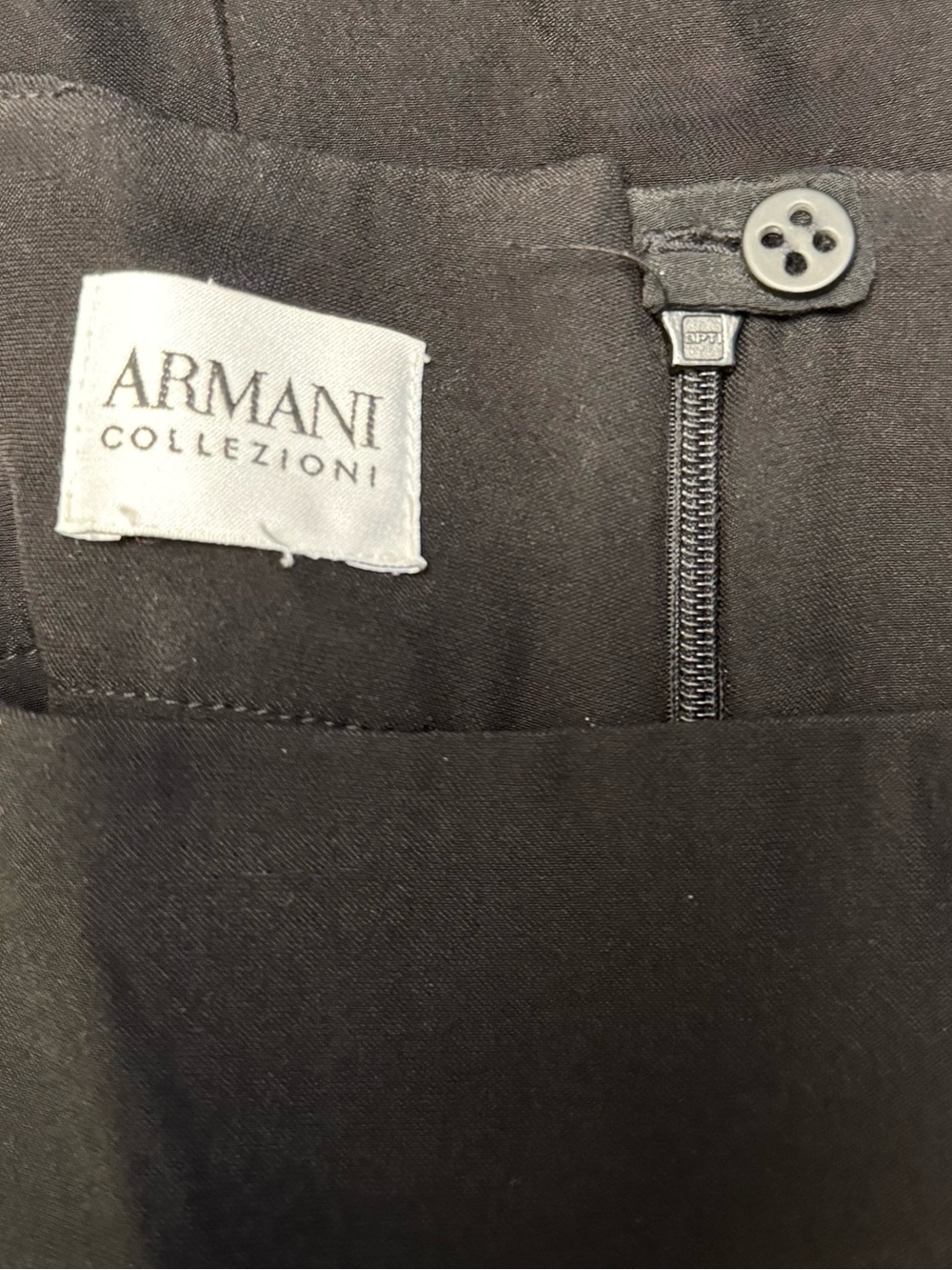Armani Collezioni Vintage Black Midi Skirt - Size M - Y2K/Archival Piece - Picture 2 of 6